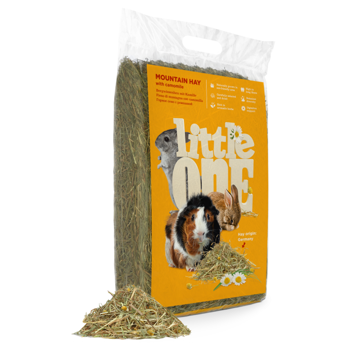 Little one nepresuotas kalnų šienas su ramunėlėm, 400 g
