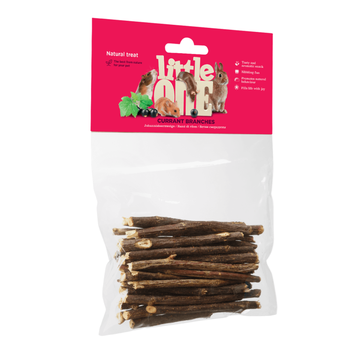 Little one skanėstas graužikams serbentų šakos, 50 g