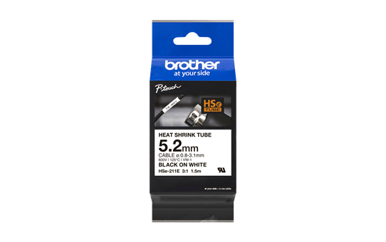 BROTHER B-ON-W HEAT SHRINK TUBE 5.2MM