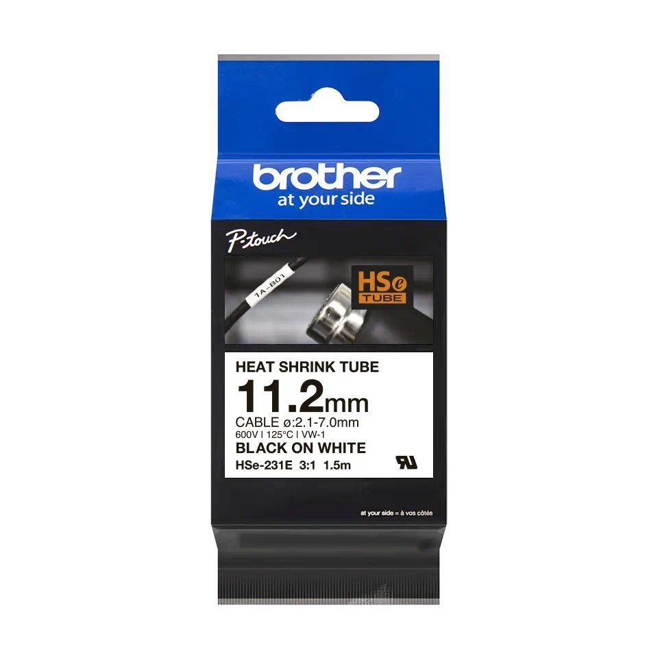 BROTHER B-ON-W HEAT SHRINK TUBE 11.2MM