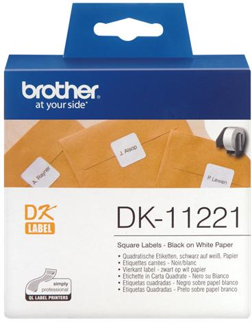 BROTHER DK11221 23MM SQUARE LABELS