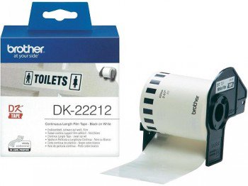 BROTHER DK22212 WHITE FILM TAPE 62MM