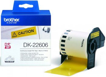 BROTHER DK22606 YELLOW FILM TAPE 62MM