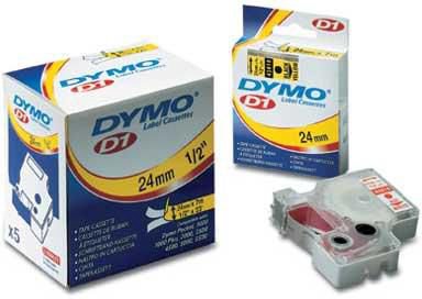 Dymo S0720580 type D1 black on yellow
