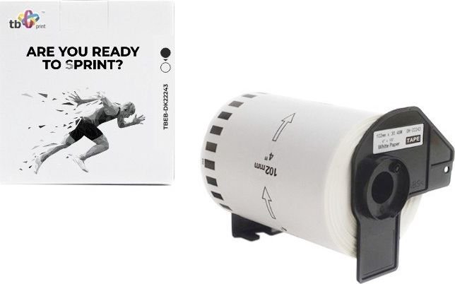 TB Print TBEB-DK22243 Brother Black on White 102x30.48mm