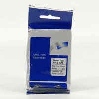 Master tape compatible tape for label printers, for Brother, PT-S721, black print/green primer
