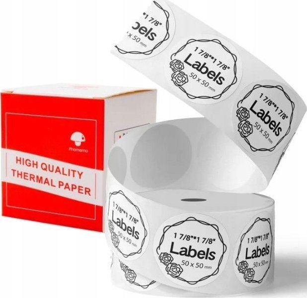 Phomemo Adhesive Paper Stickers 140 Round Label Phomemo M110 M120 M200 M220 M221 / XY5050-140