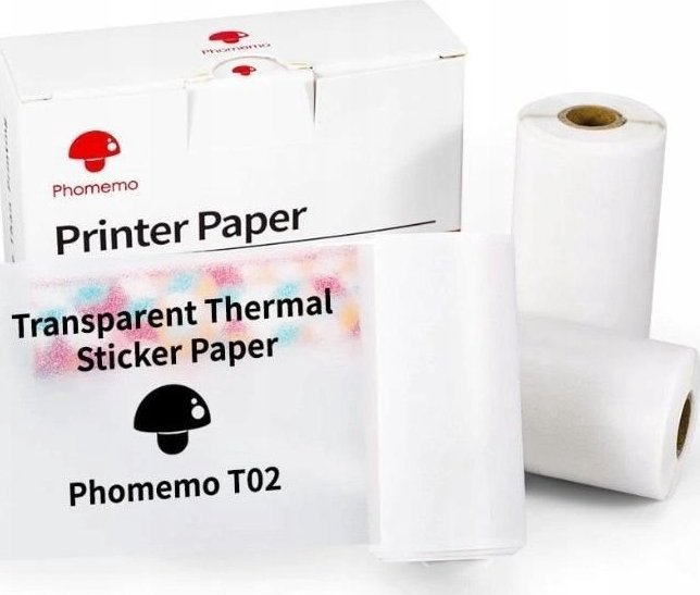 Phomemo Sticker Paper Stickers Transparent Cartridges Phomemo T02 M02 PRO M03 M04 / Q22-TTRMS
