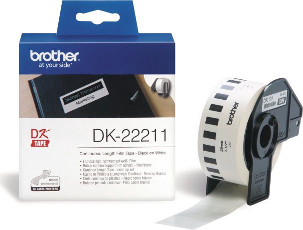 Brother Tape Brother Film White Film Tape 29mm (DK22211)