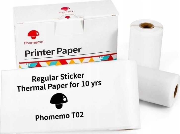 Phomemo Paper Contributions Self-adhesive 3x Roll to Phomemo T02 M02 PRO M03 M04S / Q22-RMS10
