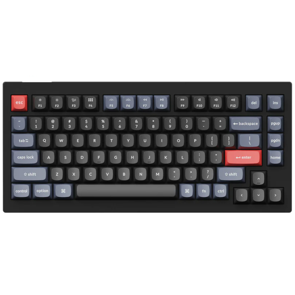 Keychron V1, TKL, Keychron K Pro Red Switch, Black, US