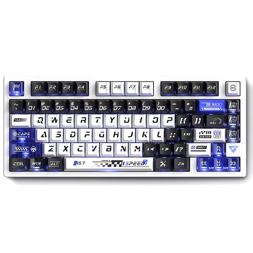 ATK RS7 White, Gateron Jade Magnetic Switch, US