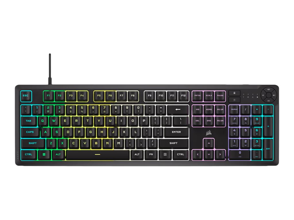 Corsair K55 CORE RGB | Gaming keyboard | Wired | NA | Black | USB 2.0 Type-A