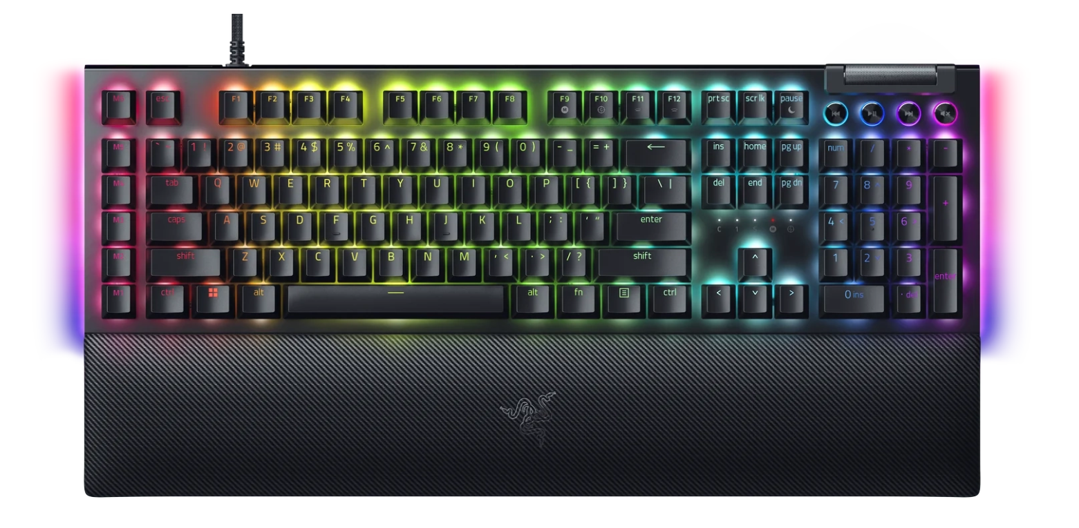 Razer | BlackWidow V4 | Gaming keyboard | Wired | RU | Black | Yellow Switch