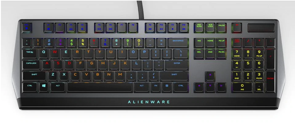 Dell | Alienware Gaming Keyboard | AW510K | Dark Gray | Mechanical Gaming Keyboard | Wired | RGB LED light | EN | English | Numeric keypad