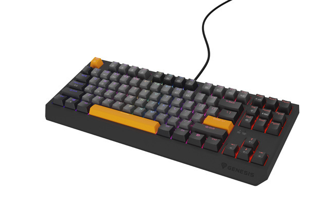 Genesis THOR 230 | Mechanical Gaming Keyboard | Wired | US | Anchor Gray Negative | USB Type-A | Outemu Red