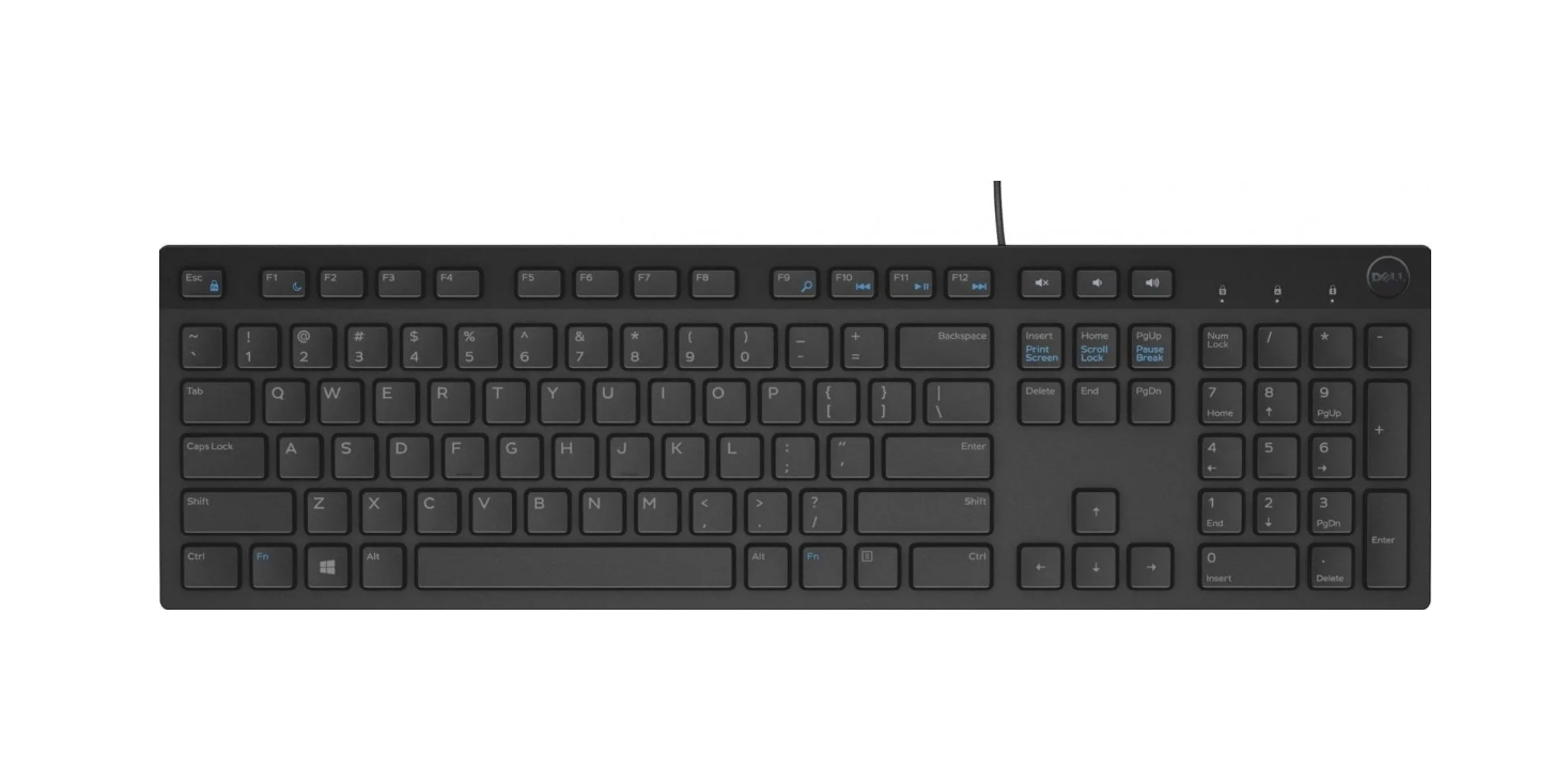 Dell Keyboard | KB216 | Multimedia | Wired | Ukrainian | Black