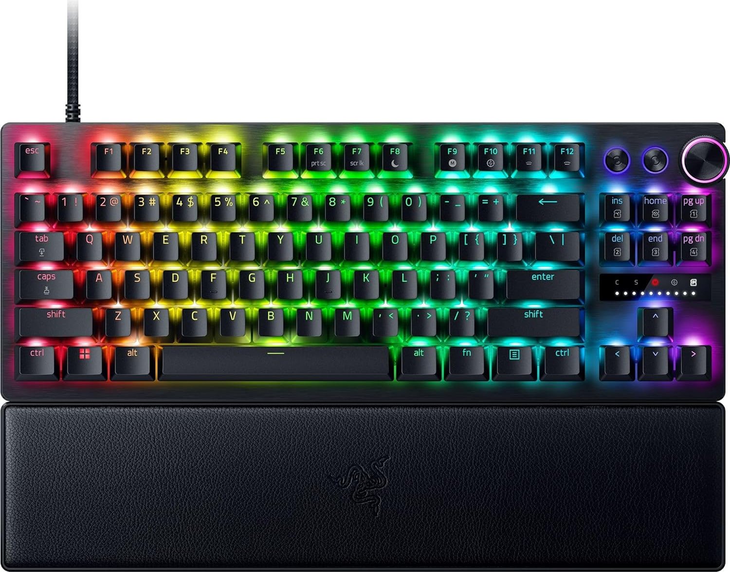 Razer | Gaming Keyboard | Huntsman V3 Pro Tenkeyless | Gaming Keyboard | Wired | Nordic | Black | Analog Optical