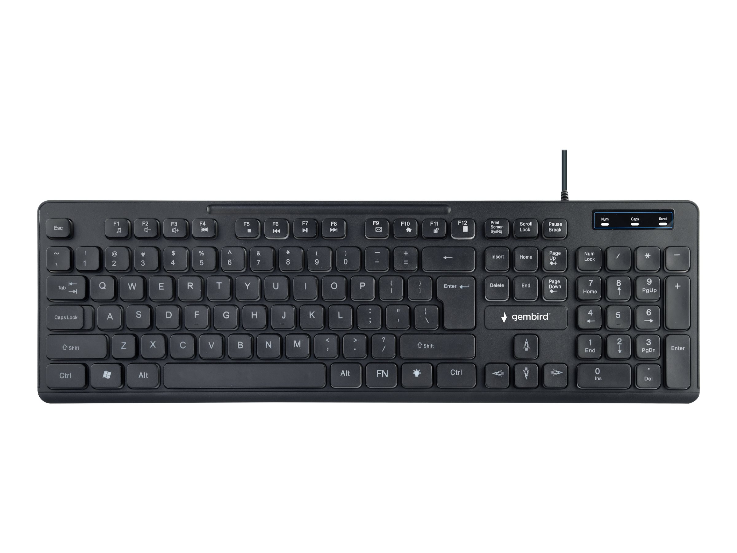 Gembird | "Rainbow" Backlight Multimedia Keyboard | KB-UML-02 | Keyboard | Wired | US | Black | N/A