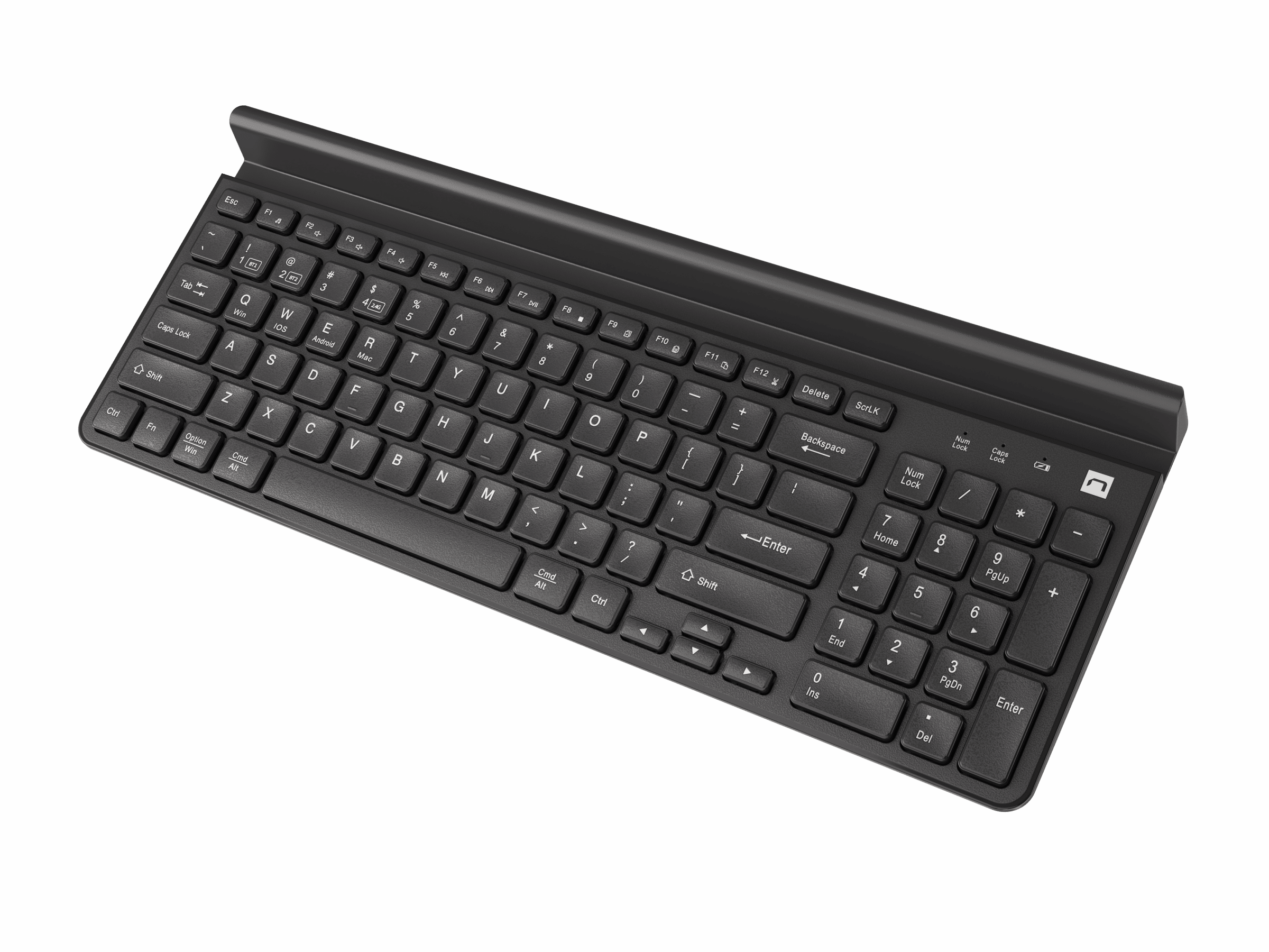 Natec | Keyboard | Felimare NKL-1973 | Keyboard | Wireless | US | Black | 2.4 GHz, Bluetooth | 415 g