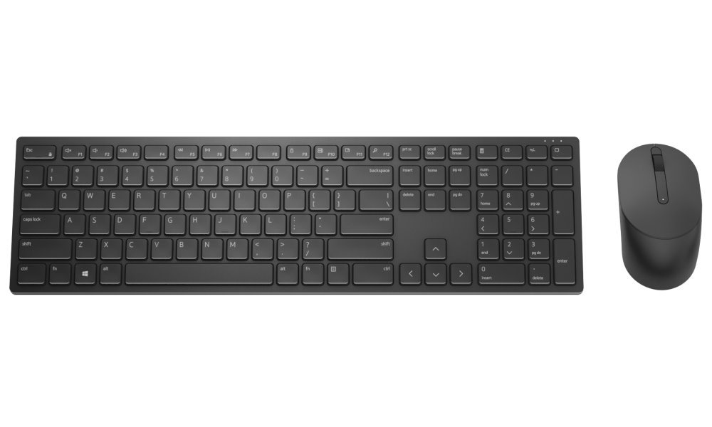 Dell | Pro Keyboard and Mouse (RTL BOX) | KM5221W | Keyboard and Mouse Set | Wireless | Batteries included | US | Black | Wireless connection