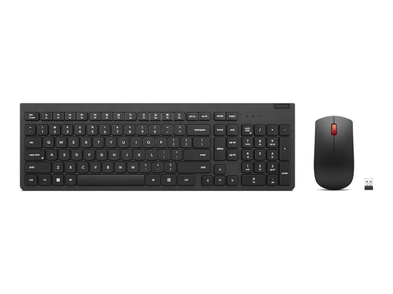 Lenovo | Essential Wireless Combo Keyboard and Mouse Gen2 | Keyboard and Mouse Set | 2.4 GHz | Nordic | Black