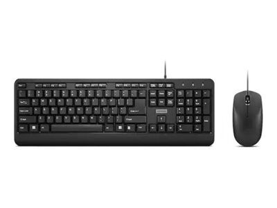 Lenovo | 160 Combo | Keyboard | Wired | Mouse included | US | Black | USB-A 2.0