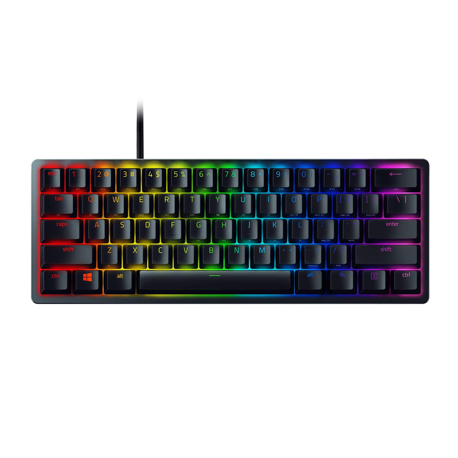 Razer | Huntsman Mini | Black | Gaming keyboard | Wired | RGB LED light | US | Linear Optical RED