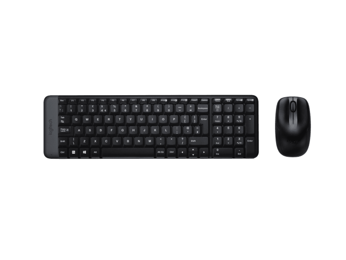 Logitech | Combo Wireless Keyboard and Mouse | MK220 | Keyboard and Mouse | Wireless | Mouse included | US | Black | N/A