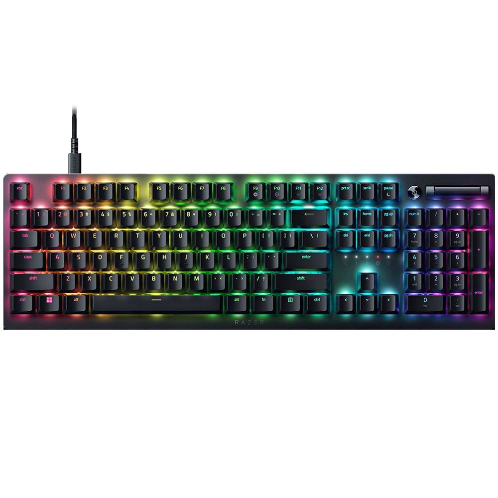 Razer | Deathstalker V2 | Black | Gaming Keyboard | Wired | RGB LED light | Cyrillic | Linear Optical Switch