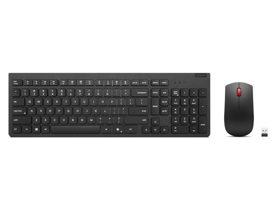 Lenovo Essential | Keyboard and Mouse Combo | Wireless | Russian/Cyrillic | Black | 2.4 GHz