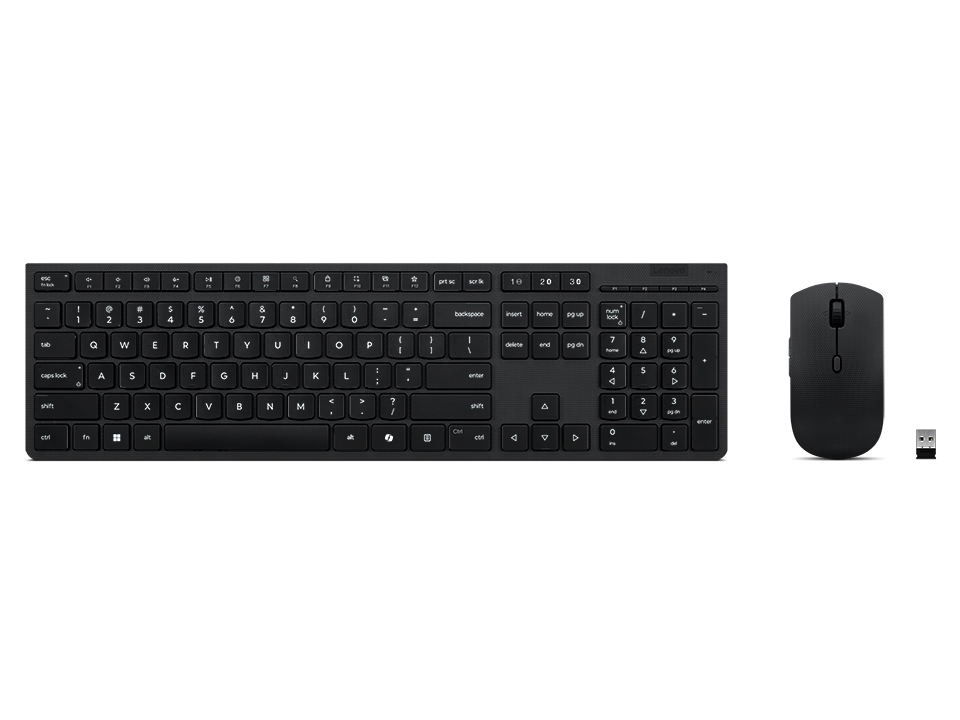 Lenovo Professional | Keyboard and Mouse Combo | Wireless | US English | Bluetooth | Grey | 2.4 GHz