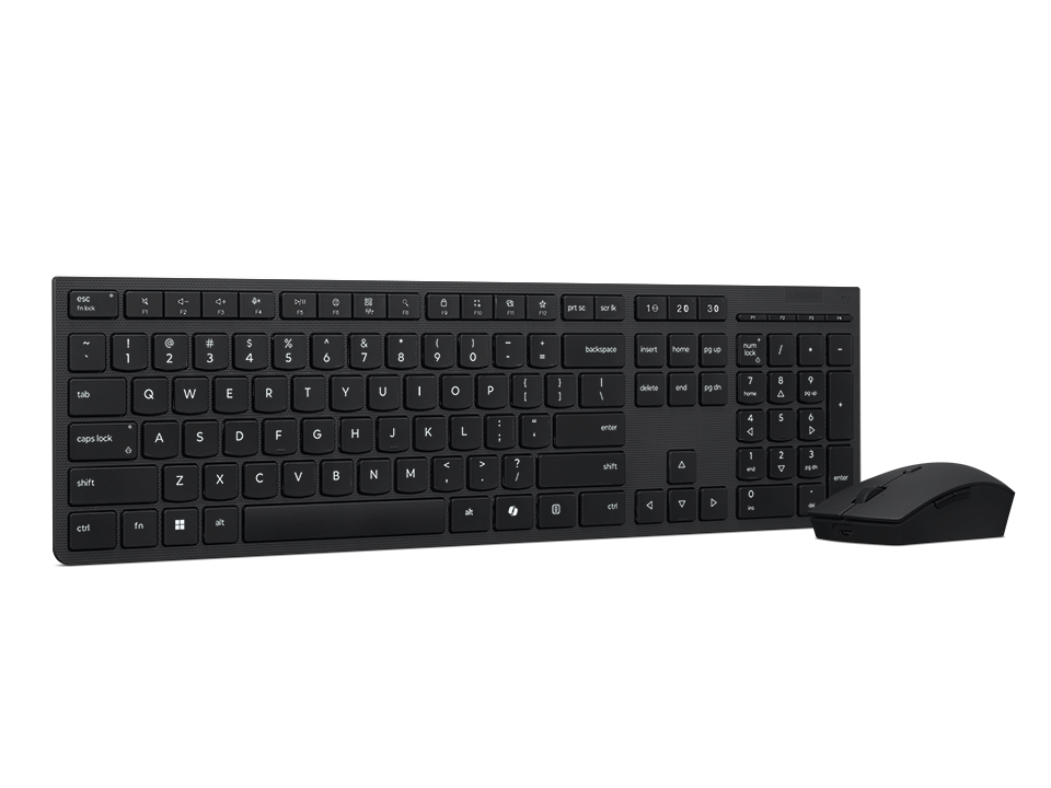 Lenovo Professional | Keyboard and Mouse Combo | Wireless | US Euro | Bluetooth | Black | 2.4 GHz