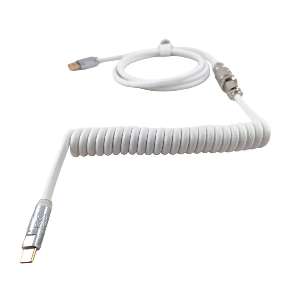 VGN PU Coiled Cable, White