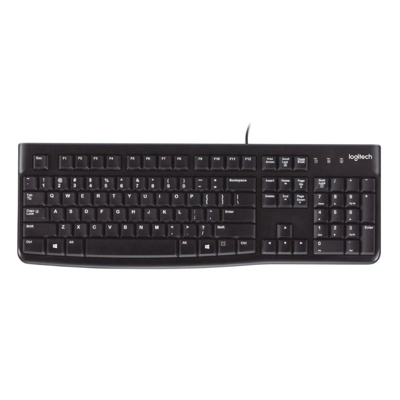 Klaviatūra Logitech K120, juoda