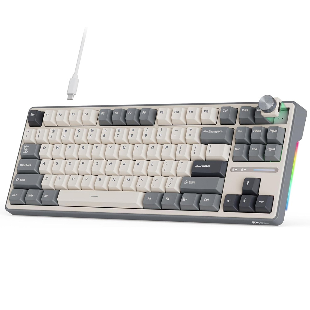 ROYAL KLUDGE R87 Pro Half Grey, Creamy Switch, RU