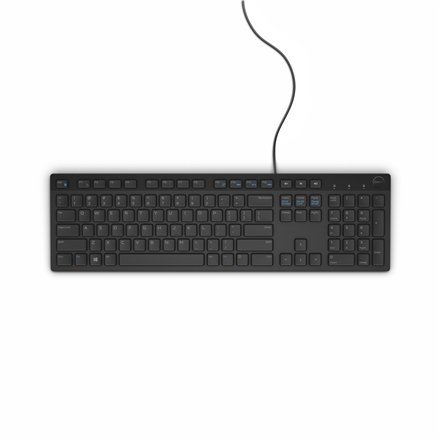 Klaviatūra Dell  KB216  Standard  Wired  RU  Black  503 g  Numeric keypad