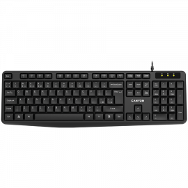 CANYON keyboard KB-1 EN Wired Black