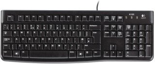 Klaviatūra LOGITECH K120 su USB, US, juoda