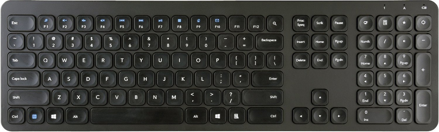 Platinet wireless keyboard K100 US, black