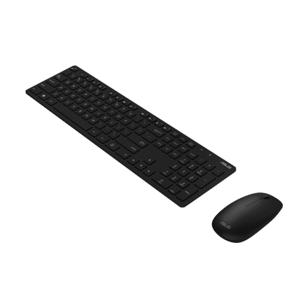 Klaviatūra Asus W5000  Keyboard and Mouse Set  Wireless  US  Black