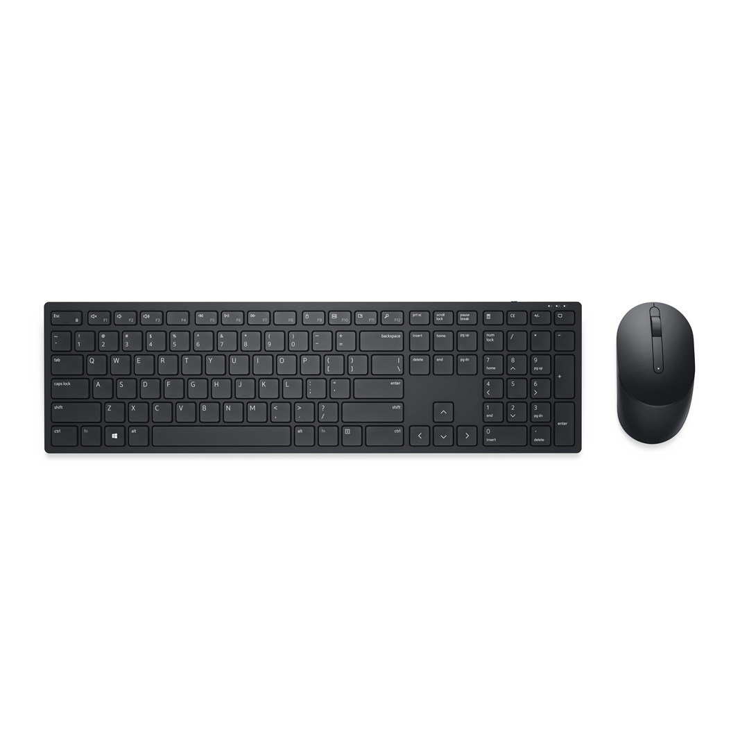 Klaviatūra Dell KM5221W Pro  Keyboard and Mouse Set  Wireless  Ukrainian  Black  2.4 GHz