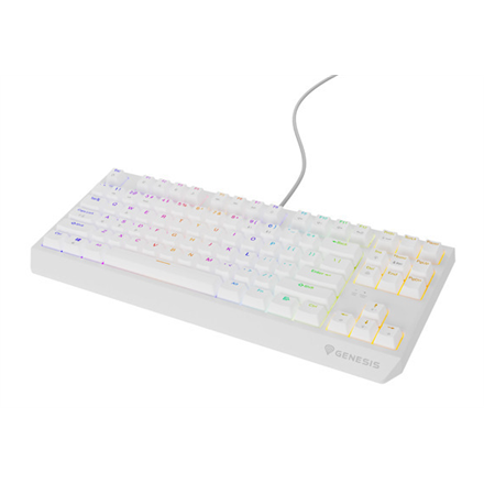 Klaviatūra Genesis THOR 230  Mechanical Gaming Keyboard  Wired  US  White  USB Type-A  Outemu