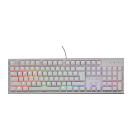 Klaviatūra Genesis THOR 303  Mechanical Gaming Keyboard  Wired  US  White  USB Type-A  Outemu