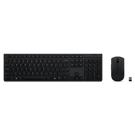 Klaviatūra Lenovo  Professional Wireless Rechargeable Combo Keyboard and Mouse  Keyboard and Mouse