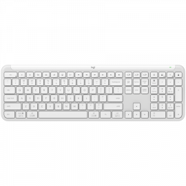 LOGITECH SIGNATURE SLIM WIRELESS KEYBOARD K950 - OFF WHITE - US INT'L - 2.4GHZ/BT - INTNL-973