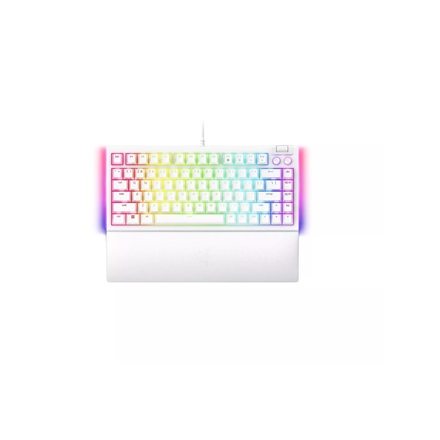 Klaviatūra Razer  BlackWidow V4 75%  White  Gaming keyboard  Wired  US  Mechanical Switches