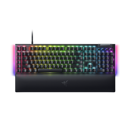 Klaviatūra Razer  BlackWidow V4  Mechanical Gaming keyboard  Wired  US  Black  Green Switch