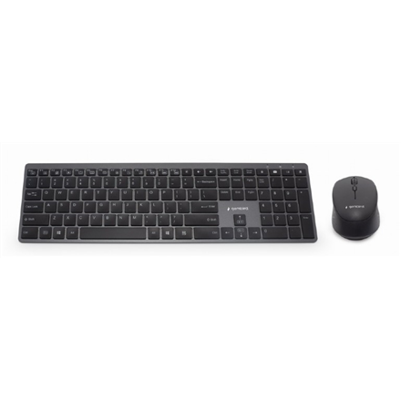 Klaviatūra Gembird  Backlight Pro Business Slim wireless desktop set  KBS-ECLIPSE-M500  Keyboard