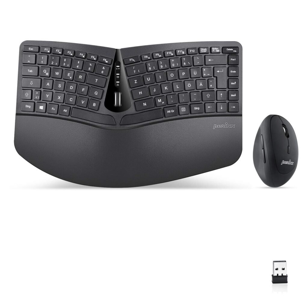 Ergonomiška belaidė kompaktiška klaviatūra A